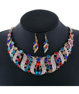 Necklace Set-multi coloured