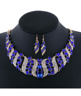 Necklace set-royal blue