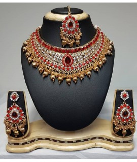 Necklace set-red